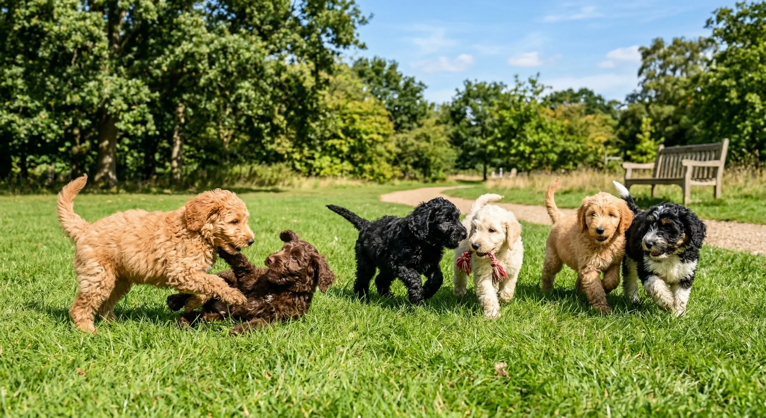 Labradoodle valpar leker
